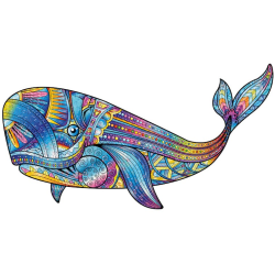 Acheter un puzzle créatif en bois La Baleine Bleue