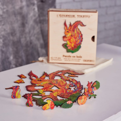 Acheter un puzzle créatif en bois L'écureuil Touffu