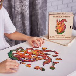 Acheter un puzzle créatif en bois L'écureuil Touffu