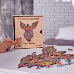 Acheter un puzzle créatif en bois Le Phénix Flamboyant