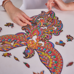 Acheter un puzzle créatif en bois Le Phénix Flamboyant