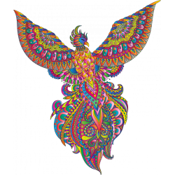 Acheter un puzzle créatif en bois Le Phénix Flamboyant