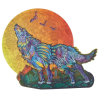 Acheter un puzzle créatif en bois Le Loup Hurleur