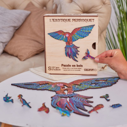 Acheter un puzzle créatif en bois L Exotique Perroquet