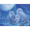 Puzzle Ravensburger 500 pièces Chouettes au Clair de Lune