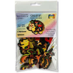 Acheter un puzzle enfant en bois Le Hérisson Épineux