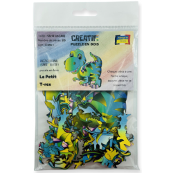 Acheter un puzzle enfant en bois Le Petit T-rex