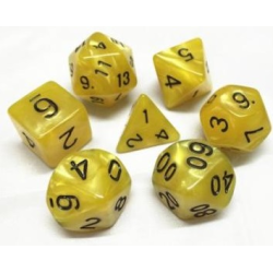 Set de 7 dés, idéal pour les jeux de rôle.