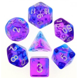 Set de 7 dés, idéal pour les jeux de rôle.