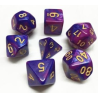 Set de 7 dés, idéal pour les jeux de rôle.