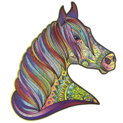 Acheter un puzzle créatif en bois Le Cheval Fougueux