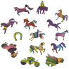 Acheter un puzzle créatif en bois Le Cheval Fougueux