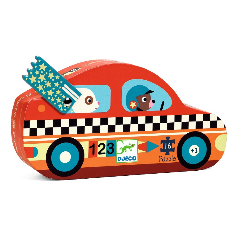 Acheter puzzle enfant Djeco silhouette Le Bolide