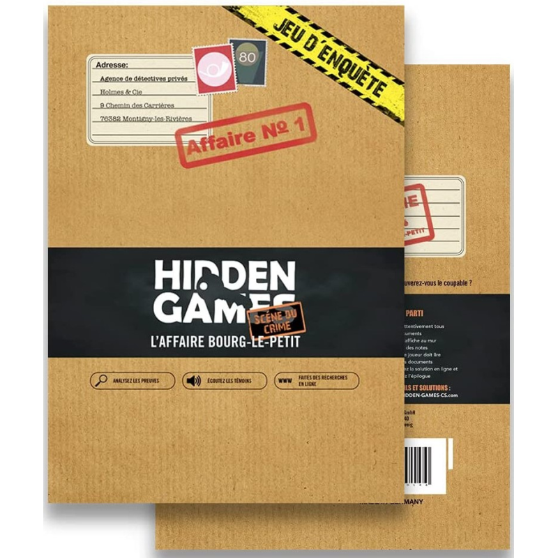 Acheter jeu de société Hidden Games L'affaire Bourg-le-Petit