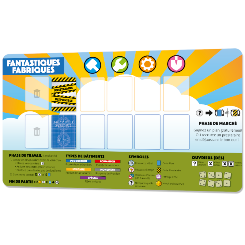 Acheter le tapis de jeu pour le jeu de société Fantastiques Fabriques