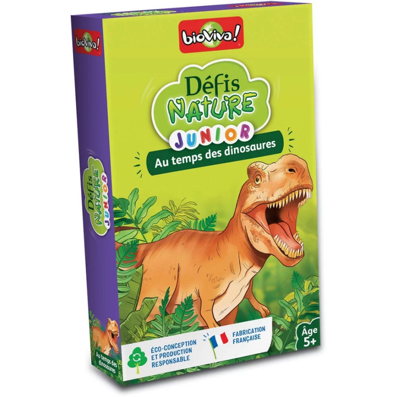 L'édition Junior - Au temps des Dinosaures de Défis Nature.